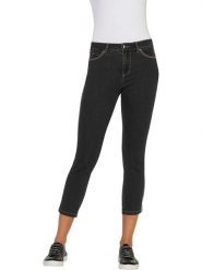 Heine Dżinsy - Slim fit - w kolorze antracytowym rozmiar: 48. Czarne jeansy damskie Heine. Za 78.66 zł.