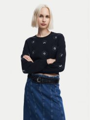 Desigual Bluza Joya 24WWSK32 Czarny Regular Fit. Czarne bluzy bez kaptura damskie Desigual, xl, z bawełny. Za 349.99 zł.