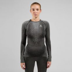 Koszulka termoaktywna z długim rękawem damska Odlo BLACKCOMB ECO. Czarne bielizna termoaktywna damska Odlo, xl, bez wzorów, z elastanu. Za 359.99 zł.
