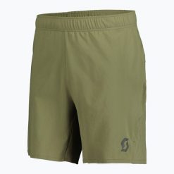 Spodenki do biegania męskie SCOTT Endurance LT. Zielone szorty męskie Scott, z elastanu, bez kołnierzyka. Za 139.99 zł.