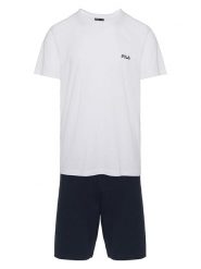 Fila Piżama w kolorze biało-granatowym rozmiar: S. Białe piżamy męskie Fila, s, bez wzorów, z bawełny, bez ramiączek. Za 65.99 zł.