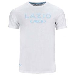 Koszulka na 50. urodziny Lazio Rome. Białe bluzki damskie Mizuno, s, bez wzorów, sportowe, bez kołnierzyka, bez ramiączek. W wyprzedaży za 152.50 zł.