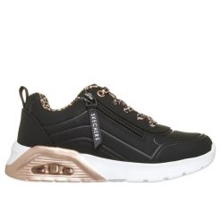 Buty sportowe damskie Skechers Uno Lite 2.0 Leopard Stride. Czarne buty sportowe na co dzień damskie Skechers, bez wzorów, trekkingowe. Za 249.00 zł.