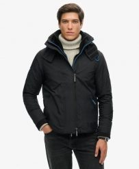 Superdry Kurtka SD-Windcheater Pop Zip Hood Arctic – Ripstop, Slim. Czarne kurtki damskie Superdry., s, bez wzorów, z elastanu, bez kaptura. Za 430.25 zł.