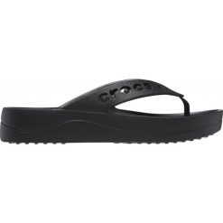 Klapki basenowe damskie Crocs Baya Platform. Czarne klapki damskie Crocs, bez wzorów, bez obcasa. Za 210.90 zł.