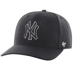Męska czapka z daszkiem 47 Brand New York Yankees Cold Zone '47. Czarne czapki męskie 47 Brand, bez wzorów, z wełny, sportowe. Za 161.00 zł.