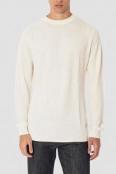 GUESS Beżowy sweter męski Davin Cn Ls. Brązowe swetry męskie Guess, l, z aplikacjami, z bawełny, bez kołnierzyka. W wyprzedaży za 322.99 zł.