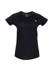 Dare 2b Koszulka funkcyjna "Corral Tee" w kolorze czarnym rozmiar: 34. Czarne bluzki sportowe damskie Dare 2b, bez wzorów, z materiału, bez ramiączek. Za 48.16 zł.