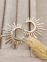 Nakkash Pozłacane kolczyki-wkrętki rozmiar: onesize. Żółte kolczyki damskie Nakkash, pozłacane. Za 78.47 zł.