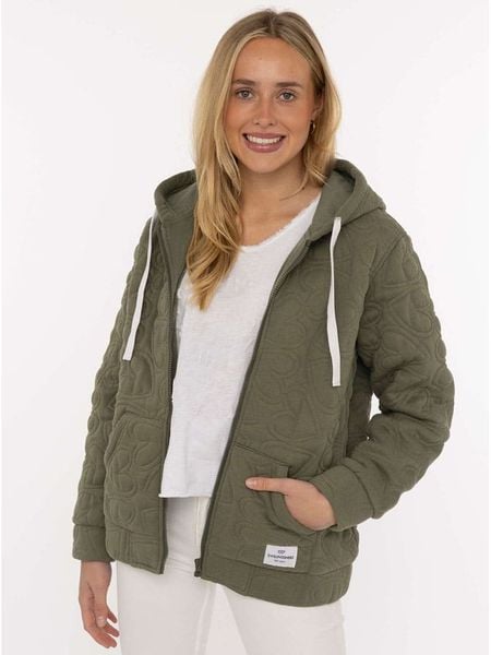 Zwillingsherz Bluza "Endless Love" w kolorze khaki rozmiar: L/XL. Brązowe bluzy z kapturem damskie Zwillingsherz, l. Za 192.33 zł.