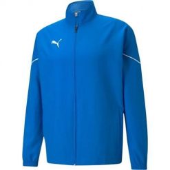 Kurtka uniwersalna męska Puma Teamrise Sideline. Niebieskie kurtki męskie Puma, m, bez wzorów, z syntetyku, klasyczne, bez kaptura. Za 273.00 zł.