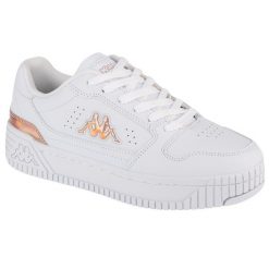 Buty sportowe, sneakersy damskie Kappa EMELA. Białe buty sportowe na co dzień damskie Kappa, bez wzorów, trekkingowe. W wyprzedaży za 115.00 zł.