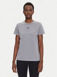 Under Armour Koszulka techniczna Rival Core 1383648 Szary Regular Fit. Szare bluzki sportowe damskie Under Armour, s, bez wzorów, z bawełny, bez ramiączek. Za 79.99 zł.