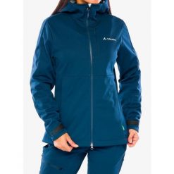 Kurtka softshell damska Vaude All Year Elope Softshell Jacket II. Niebieskie kurtki damskie Vaude, bez wzorów, z softshellu, bez kaptura. Za 650.99 zł.