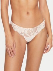 Selmark Stringi Federica 61101 Beżowy. Brązowe stringi damskie SELMARK, xl, bez wzorów, z syntetyku. Za 69.99 zł.