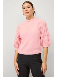 Ellos Sweter "Jossi" w kolorze jasnoróżowym rozmiar: L. Różowe swetry klasyczne damskie ellos, l, ze splotem, bez kołnierzyka. Za 87.81 zł.
