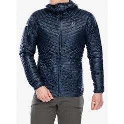 Kurtka ocieplana męska Haglofs L.I.M. Mimic Hood. Niebieskie kurtki męskie Haglöfs, l, bez wzorów, sportowe, bez kaptura. Za 844.99 zł.