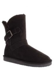 ISLAND BOOT Kozaki zimowe "Eveline" w kolorze czarnym rozmiar: 36. Czarne kozaki damskie Island Boot, z materiału, bez obcasa, na platformie. Za 101.23 zł.