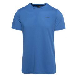 Koszulka Hi-Tec Hadi. Niebieskie t-shirty sportowe męskie Hi-tec, bez ramiączek, do biegania. Za 185.50 zł.