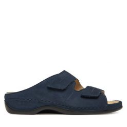 Klapki Berkemann. Niebieskie klapki damskie Berkemann, bez wzorów, bez obcasa. Za 309.99 zł.