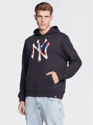 New Era Bluza New York Yankees Double Logo 60284748 Granatowy Regular Fit. Niebieskie bluzy bez kaptura męskie New Era, m, z bawełny. Za 299.99 zł.