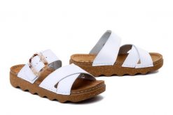 BEFADO DR ORTO 179D 005 biały, klapki damskie. Białe klapki damskie Befado Dr Orto, bez wzorów, ze skóry, bez obcasa. Za 119.90 zł.