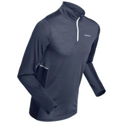 Koszulka termoaktywna pół-zip Daehlie Sportswear Warm Wool. Niebieskie bielizna termoaktywna męska DAEHLIE, na zimę, l, z tkaniny, bez ramiączek, na fitness i siłownię. Za 435.50 zł.
