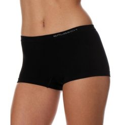 Bokserki bawełniane damskie Brubeck Comfort Cotton. Czarne bokserki i panty damskie Brubeck, l, bez wzorów, z bawełny. Za 26.99 zł.