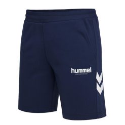 Szorty Hummel Legacy 2.0. Niebieskie szorty męskie HUMMEL, bez kołnierzyka. Za 217.00 zł.