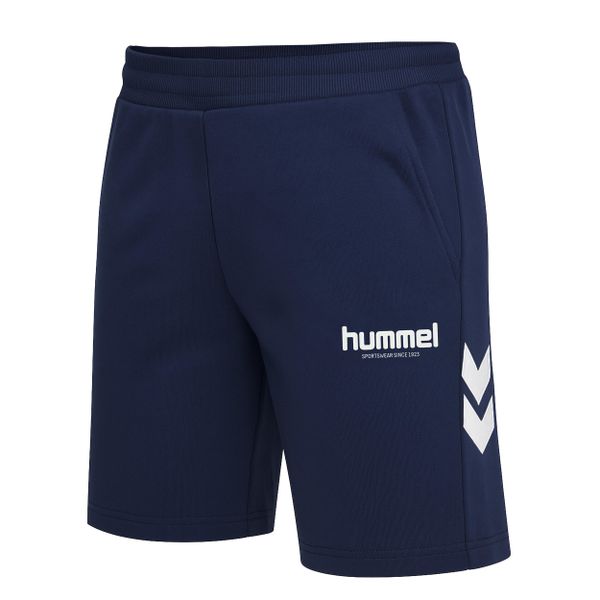 Szorty Hummel Legacy 2.0. Niebieskie szorty męskie HUMMEL, bez kołnierzyka. Za 217.00 zł.