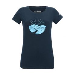 Koszulka Damska Breezed Mountain Scene. Niebieskie bluzki damskie Regatta, bez wzorów, casualowe, bez kołnierzyka, bez ramiączek. Za 76.99 zł.