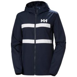 Damska kurtka wodoodporna Helly Hansen Salt Striped. Niebieskie kurtki damskie Helly Hansen, bez wzorów, z materiału, bez kaptura. Za 555.00 zł.