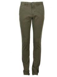 Tommy Hilfiger Spodnie "Bleecker Chino" | MW0MW04651321 | Bleecker Slim | Mężczyzna | Wojskowa Zieleń. Zielone spodnie materiałowe męskie Tommy Hilfiger, bez wzorów, z bawełny, militarne. W wyprzedaży za 239.00 zł.
