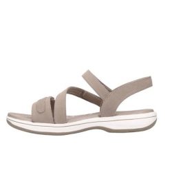 Sandały SKECHERS BAYSHORE Brązowy. Brązowe sandały damskie Skechers, bez wzorów, z syntetyku, bez obcasa. Za 234.99 zł.