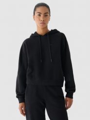 4F Bluza dresowa z kapturem damska 4F x Anna Lewandowska - czarna XL. Czarne bluzy z kapturem damskie 4f, xl, z bawełny. W wyprzedaży za 139.99 zł.