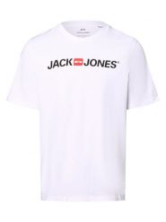 Jack & Jones T-shirt Mężczyźni Dżersej biały, L. Białe t-shirty męskie Jack & Jones, l, bez wzorów, z dżerseju, bez kołnierzyka. Za 64.95 zł.