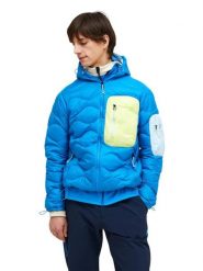 Kurtka Peak Performance puchowa męska Helium Utility Down Hood niebieska - XL. Niebieskie kurtki męskie Peak Performance, l, bez wzorów, z materiału, bez kaptura. Za 1,189.00 zł.
