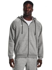 Under Armour Bluza "Rival" w kolorze szarym rozmiar: XXL. Szare bluzy z kapturem męskie Under Armour, xxl. Za 189.95 zł.