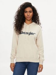 Wrangler Bluza 112350335 Écru Regular Fit. Bluzy bez kaptura damskie Wrangler, s, z bawełny. Za 189.99 zł.