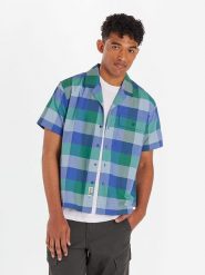 Marmot Koszula funkcyjna "Muir Camp Novelty" w kolorze niebiesko-zielonym rozmiar: XL. Niebieskie koszule męskie Marmot, xl, bez wzorów, bez kołnierzyka, bez ramiączek. Za 131.74 zł.