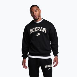 Bluza męska BOXRAW East Street Sweatshirt. Czarne bluzy bez kaptura męskie BOXRAW, l, z bawełny. Za 269.99 zł.