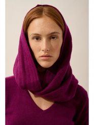 Just Cashmere Kaszmirowy szal-koło "Hutton" w kolorze bordowym - 65 x 50 cm rozmiar: onesize. Czerwone szaliki i kominy damskie Just Cashmere, bez wzorów, z kaszmiru. Za 304.99 zł.