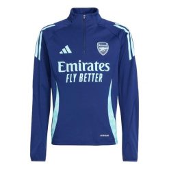 Bluza Arsenal Tiro 24 Training. Niebieskie spodnie dresowe damskie Adidas, bez wzorów, z dresówki. W wyprzedaży za 231.85 zł.