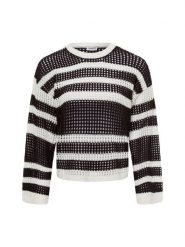 Noisy May Sweter - NMJola Kobiety Sztuczne włókno czarny|biały, XS. Białe swetry klasyczne damskie Noisy may, xs, z dzianiny, bez kołnierzyka. Za 159.95 zł.
