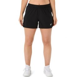 Damskie szorty 2 w 1 Asics Court. Czarne szorty damskie Asics, bez wzorów, z materiału, eleganckie. Za 256.00 zł.