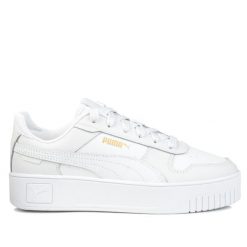 Buty damskie sportowe platformy Puma CARINA STREET. Białe buty sportowe na co dzień damskie Puma, bez wzorów, z jeansu, trekkingowe. Za 199.00 zł.