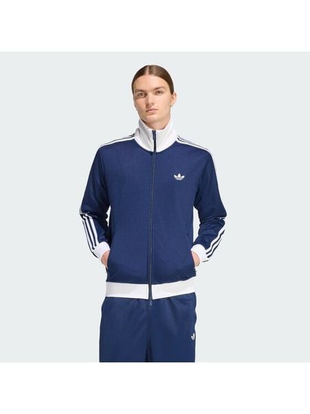 Adidas Bluza adicolor Classic KE3526 Granatowy Slim Fit. Niebieskie bluzy bez kaptura męskie Adidas, m, z bawełny. Za 329.99 zł.