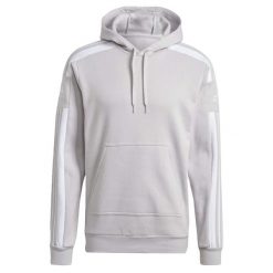 Bluza z kapturem adidas Squadra 21. Szare bluzy z kapturem męskie Adidas, l, z bawełny. Za 233.95 zł.