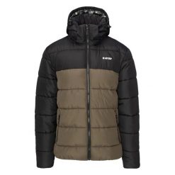 Kurtka z kapturem Hi-Tec Varmi II. Czarne kurtki treningowe męskie Hi-tec, na zimę, m, bez wzorów, z materiału, do biegania. Za 397.00 zł.