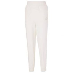 Damskie ESS+ Haftowane Spodnie Do Biegania Z Wysoką Talią. Białe spodnie dresowe damskie Puma, xl, do biegania. Za 306.99 zł.
